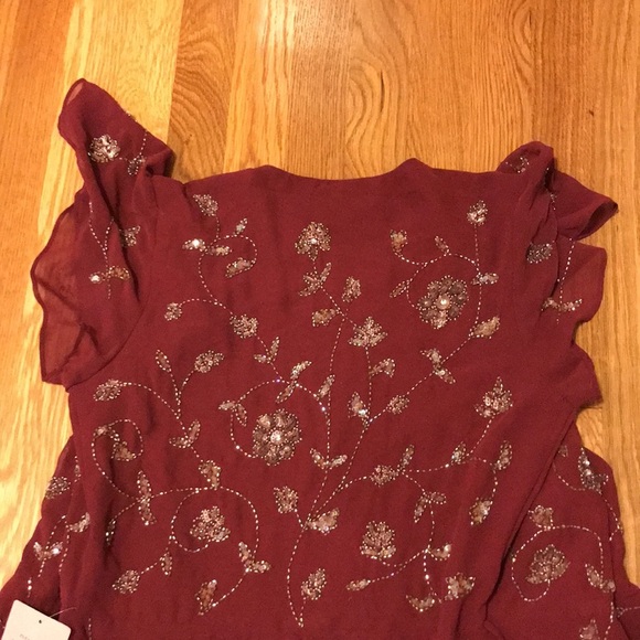 NWT Anthropologie BHLDN Red Plymouth Wrap Dress size 10, 14, 16 Mother of Bride - Picture 16 of 17